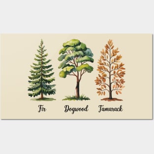 Subtle Tree Anti Trump Funny Fir Dogwood Tamarack Posters and Art